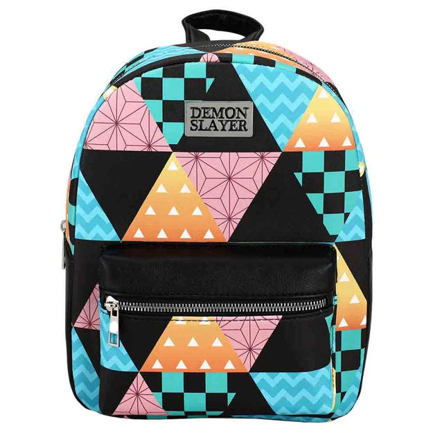 Bioworld Demon Slayer Patterns Mini Backpack 3 Bioworld Demon Slayer Patterns Mini Backpack