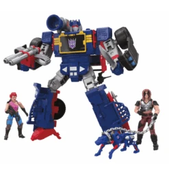 Transformers Collaborative G.I. Joe X Transformers Decepticon Soundwave Dreadnok Thunder Machine Figure Set