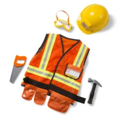 Melissa & Doug Construction Worker Role Play Costume Set
