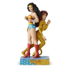 Enesco DC Comics By Jim Shore Wonder Woman And Cheetah Figurine By Enesco