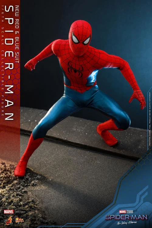 PRE-ORDER Spider-Man: No Way Home MMS680 Spider-Man (New Red And Blue Suit) 1/6th Scale Collectible Figure 9 PRE-ORDER Spider-Man: No Way Home MMS680 Spider-Man (New Red And Blue Suit) 1/6th Scale Collectible Figure - Image 7