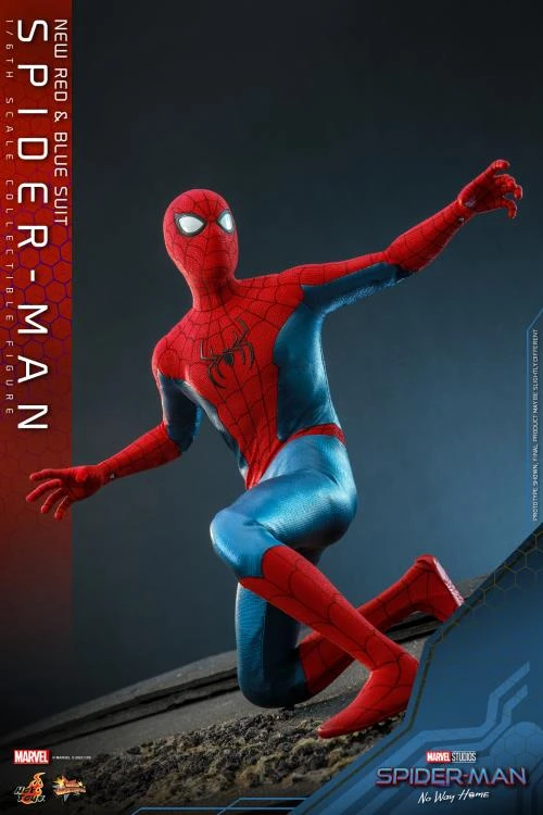 PRE-ORDER Spider-Man: No Way Home MMS680 Spider-Man (New Red And Blue Suit) 1/6th Scale Collectible Figure 8 PRE-ORDER Spider-Man: No Way Home MMS680 Spider-Man (New Red And Blue Suit) 1/6th Scale Collectible Figure - Image 6