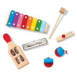Melissa & Doug Band-in-a-Box - Hum! Jangle! Shake! -Children Toy Model Band in a Box Hum Jangle Shake 001318 1 Pieces Out 1100x.progressive 015ac9c8 871b 48cb 9337 24fb9d1bc910