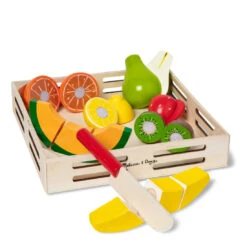 Melissa & Doug Cutting Fruit Set - Wooden Play Food