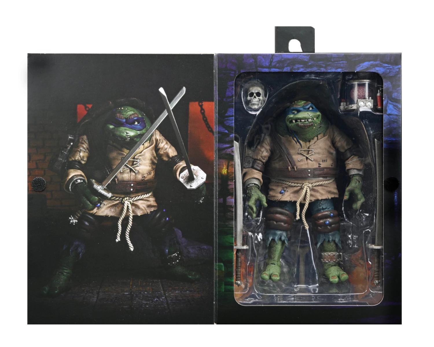 NECA Universal Monsters Teenage Mutant Ninja Turtles Ultimate Leonardo Hunchback 7 Inch Scale Action Figure 4 NECA Universal Monsters Teenage Mutant Ninja Turtles Ultimate Leonardo Hunchback 7 Inch Scale Action Figure - Image 2