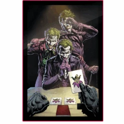 Three Jokers Comic Cover LED Poster Sign (Large) Wall Light