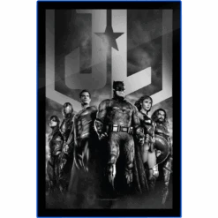Zack Snyder’s Justice League B&W Group Scene LED Poster Sign (Large) Wall Light