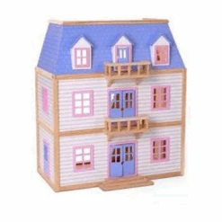 Melissa & Doug Wooden Multi-Level Dollhouse