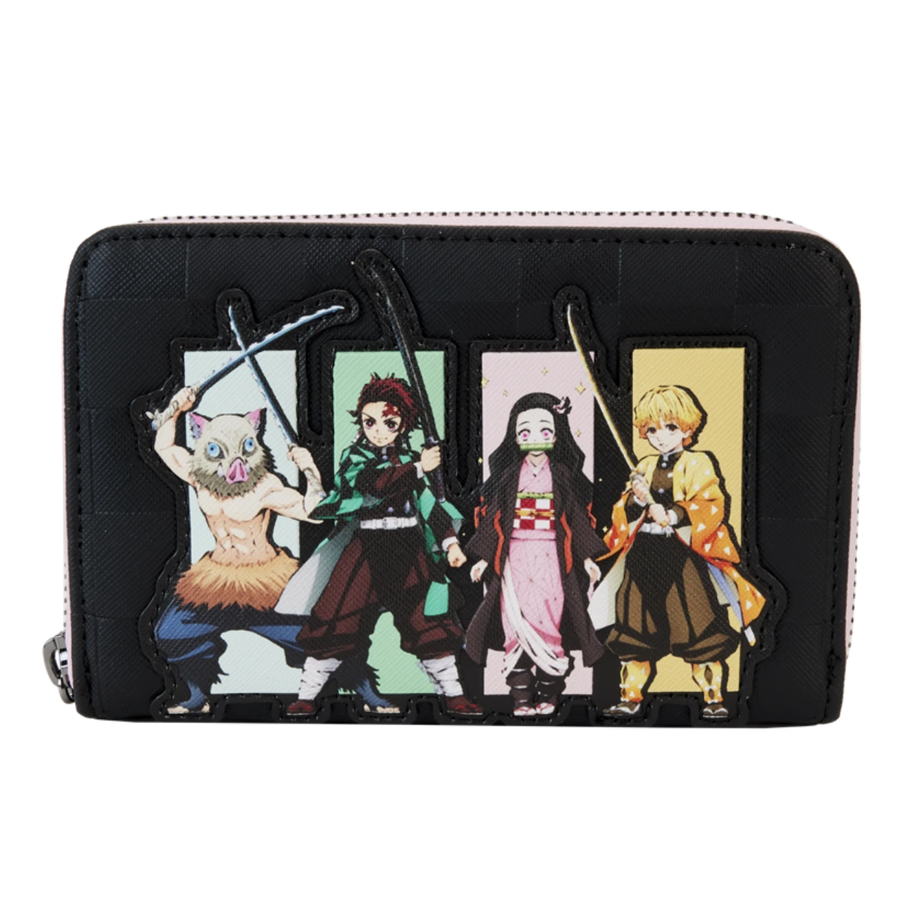 LOUNGEFLY Demon Slayer Heroes Group Zip Around Wallet 3 LOUNGEFLY Demon Slayer Heroes Group Zip Around Wallet