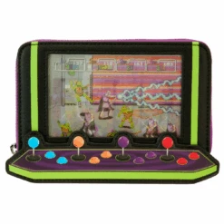 Loungefly Teenage Mutant Ninja Turtle Anniversary Vintage Arcade Zip Wallet