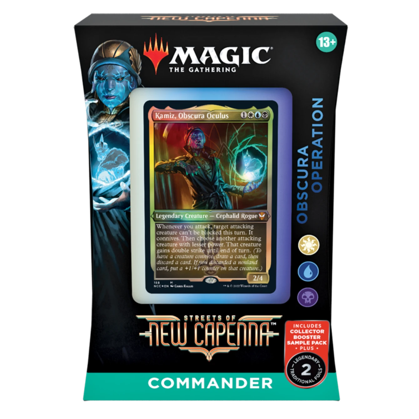 Magic The Gathering Commander Deck Display (Blue) New Chapenna 3 Magic The Gathering Commander Deck Display (Blue) New Chapenna