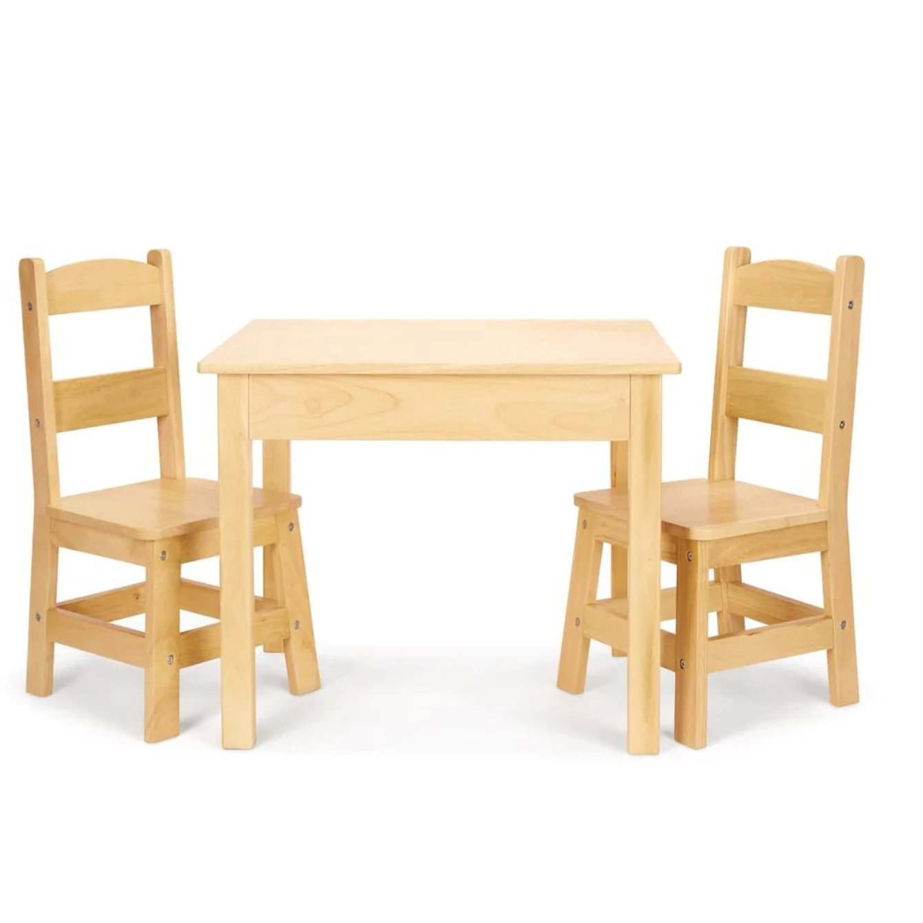 Melissa & Doug Wooden Table & Chairs - Natural 3 Melissa & Doug Wooden Table & Chairs - Natural