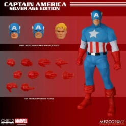 PRE-ORDER Marvel Comics One:12 Collective Captain America (Silver Age) -Children Toy Model e75c2cb2 4370 4269 9563 393efd56d3f9
