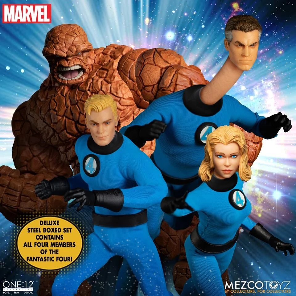 Mezco One:12 Collective Marvel Fantastic Four Deluxe Steel Boxed Set 9 Mezco One:12 Collective Marvel Fantastic Four Deluxe Steel Boxed Set - Image 7