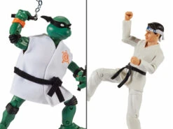 TMNT X Cobra Kai Michelangelo Vs. Daniel LaRusso Two-Pack 7 TMNT X Cobra Kai Michelangelo Vs. Daniel LaRusso Two-Pack -Children Toy Model michjael2
