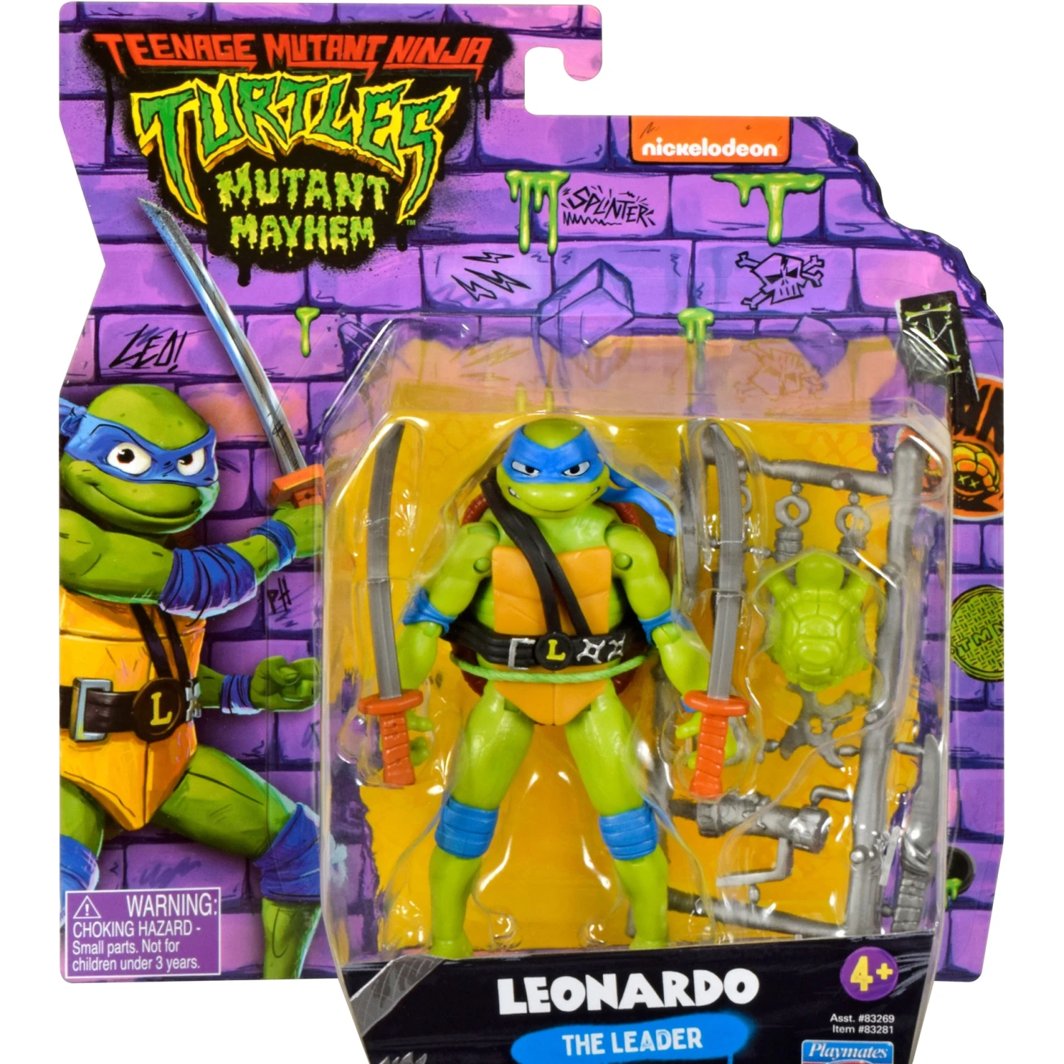 Teenage Mutant Ninja Turtles: Mutant Mayhem: Leonardo: Action Figure 3 Teenage Mutant Ninja Turtles: Mutant Mayhem: Leonardo: Action Figure