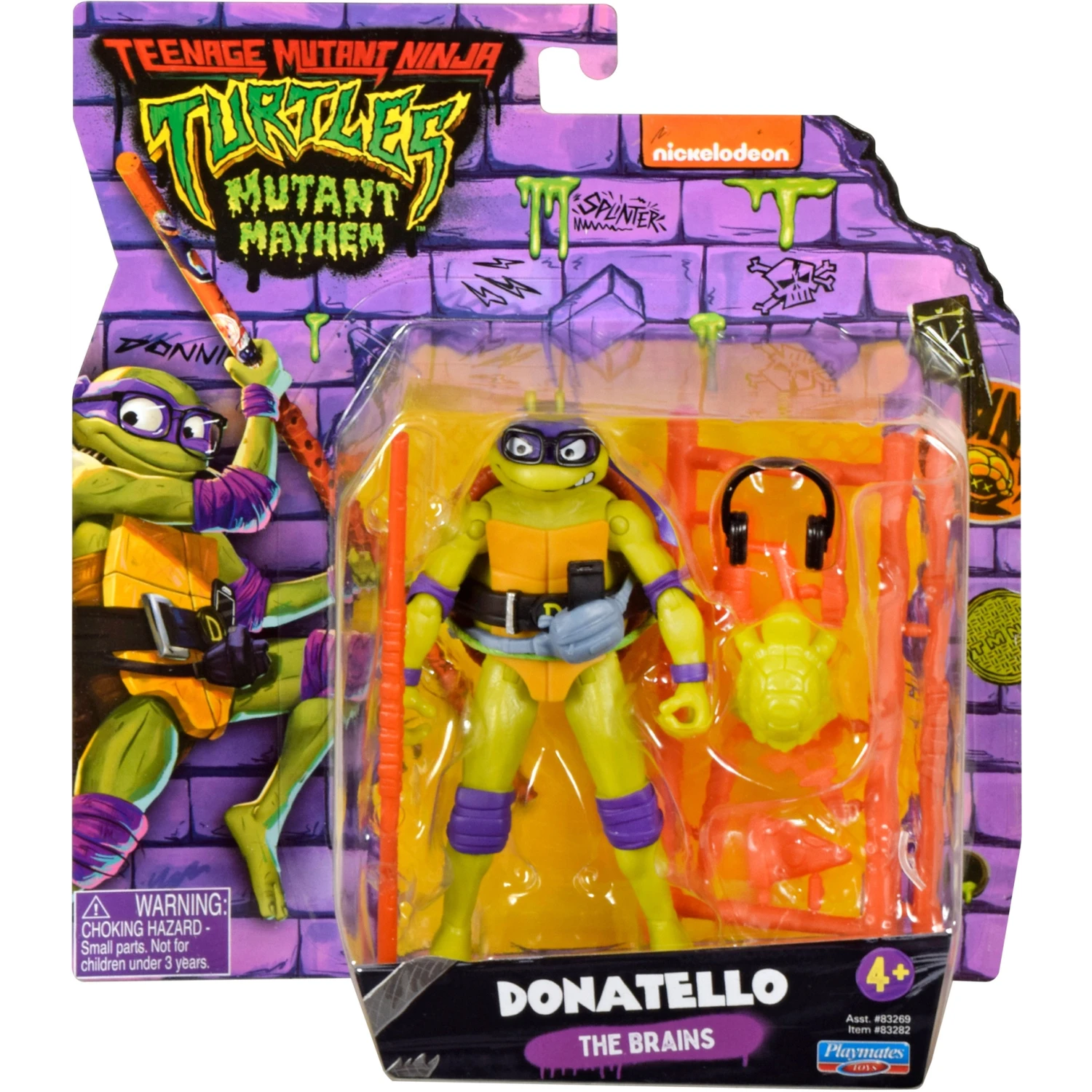 Teenage Mutant Ninja Turtles: Mutant Mayhem: Donatello: Action Figure 3 Teenage Mutant Ninja Turtles: Mutant Mayhem: Donatello: Action Figure