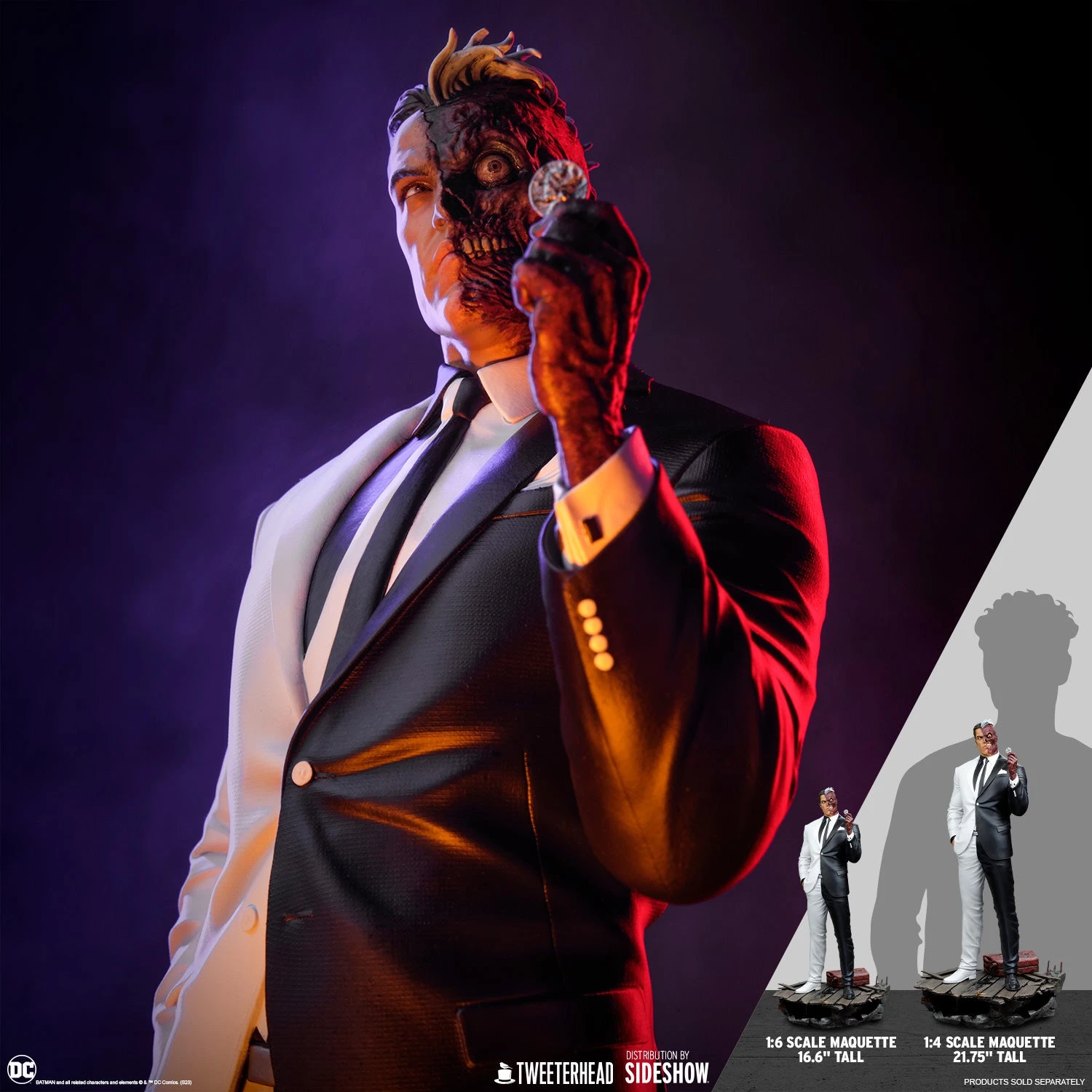 PRE-ORDER Two-Face Sixth Scale Maquette 7 PRE-ORDER Two-Face Sixth Scale Maquette - Image 5
