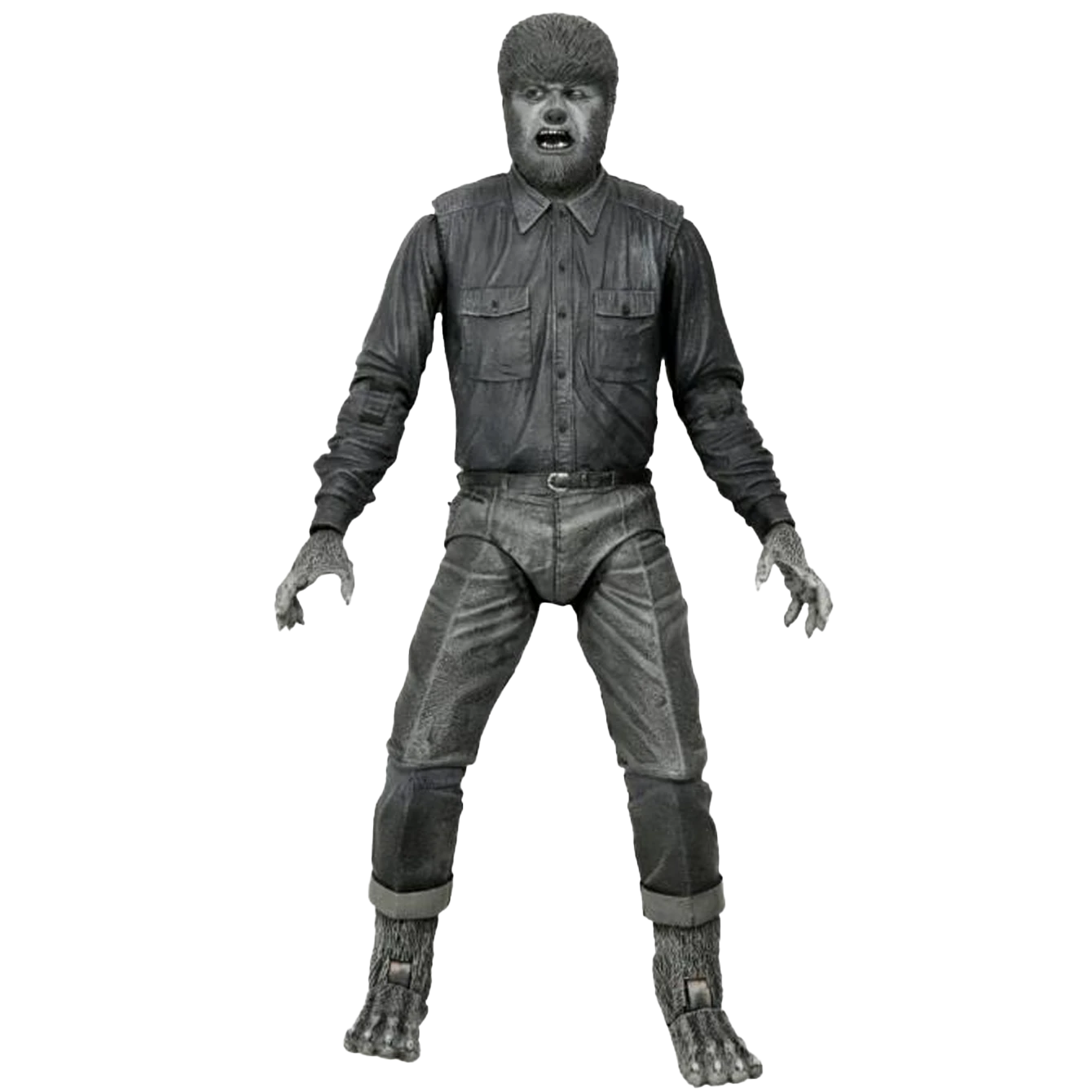 NECA Universal Monsters Ultimate The Wolf Man (Black & White) Figure 3 NECA Universal Monsters Ultimate The Wolf Man (Black & White) Figure